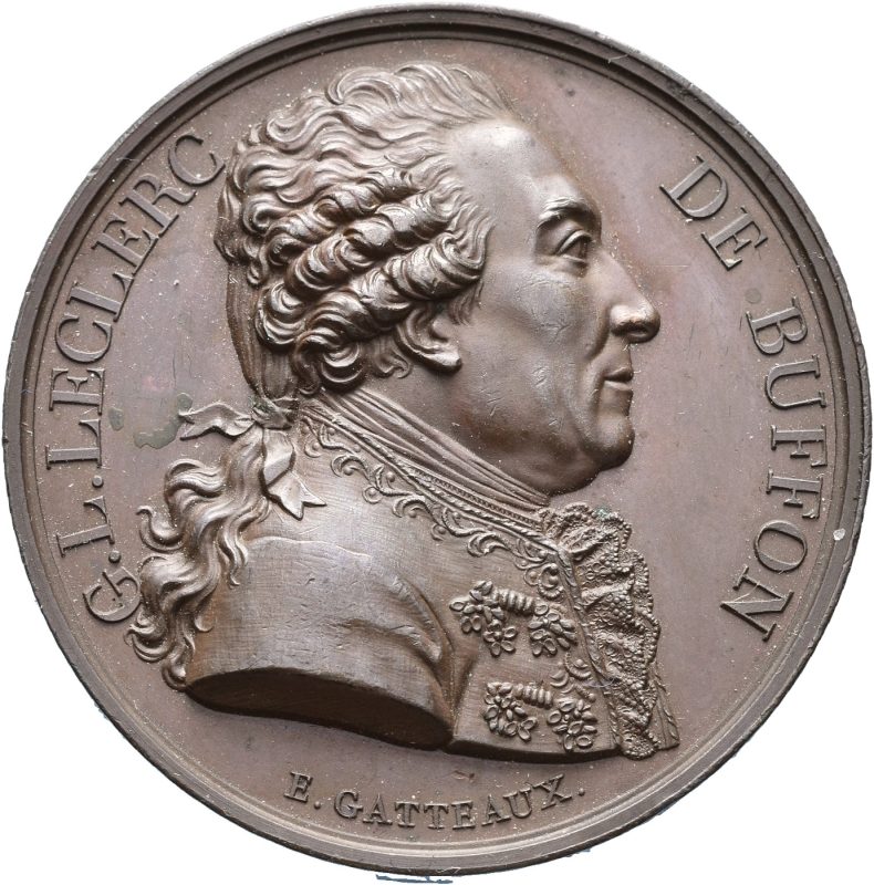 1817 Frankrike G. Leclerc de Buffon, bronse, Gattemaux, 0/01