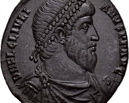 Æ dobbel majorina: en mynt preget under den frafalne keiser