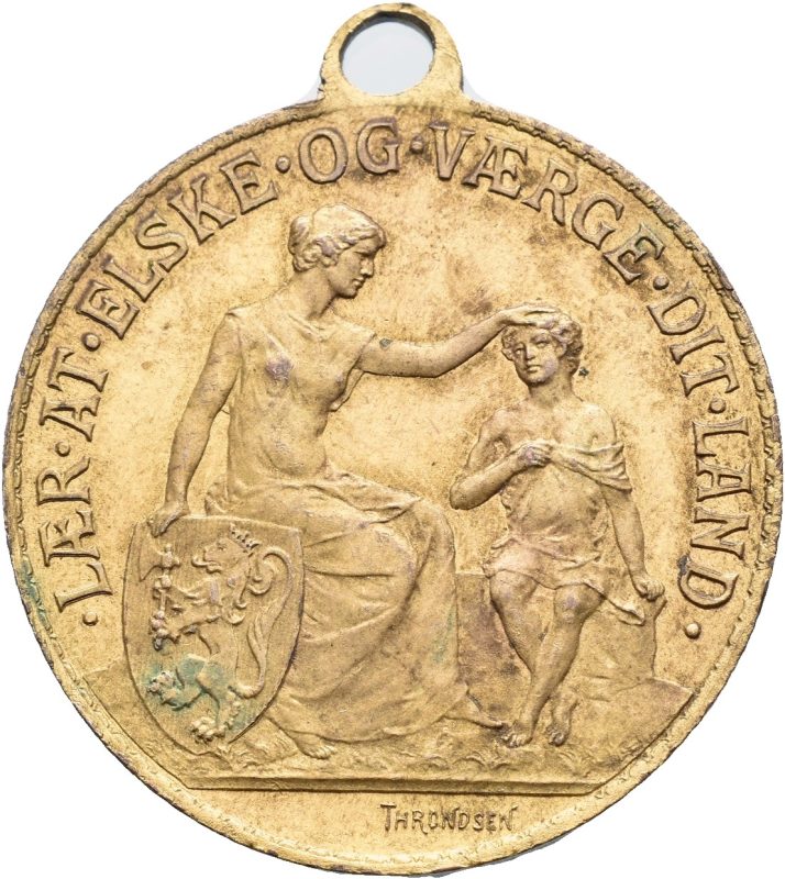 1916 17.mai, forgylt bronse, 1+/01