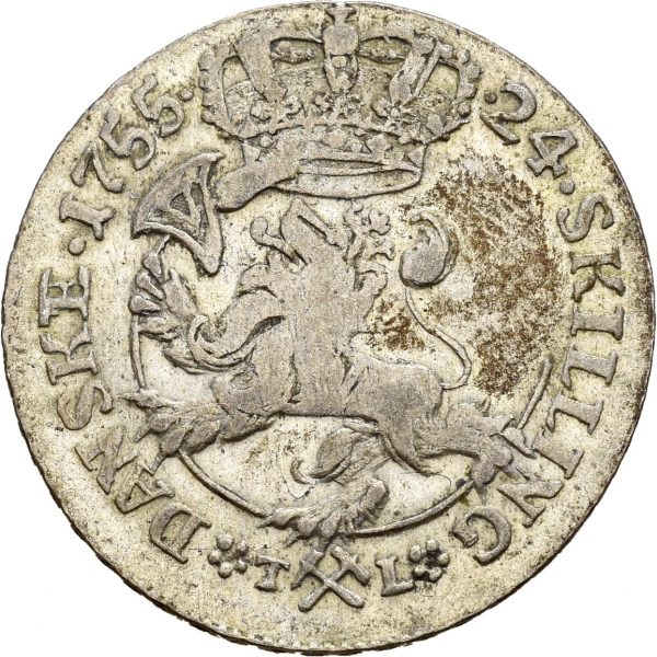 1755  24 skilling Frederik V, 1