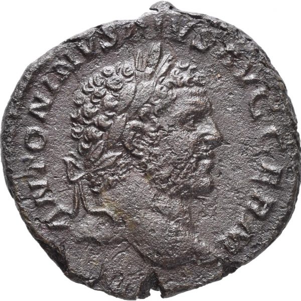 215 e.Kr. Caracalla (198-217 e. Kr.) Æ as, Roma, 1+/01