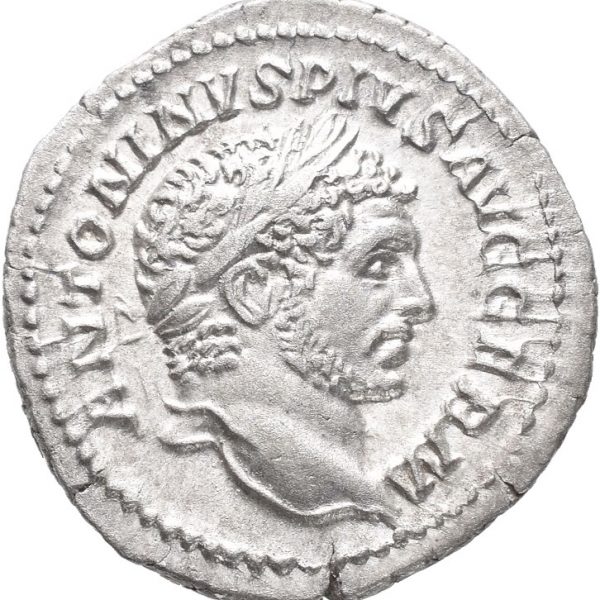 216 e.Kr. Caracalla (198-217 e. Kr.) AR denarius, 2,7 g, Roma, 01