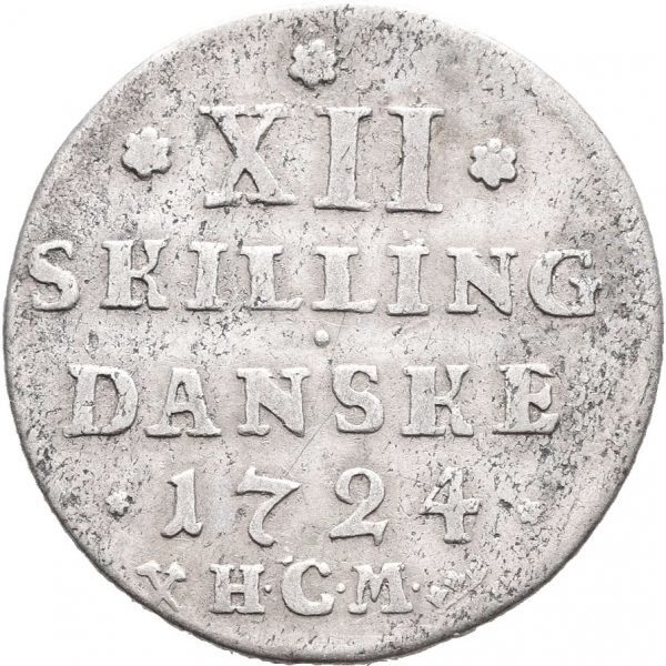 1724  12 skilling Frederik IV, 1