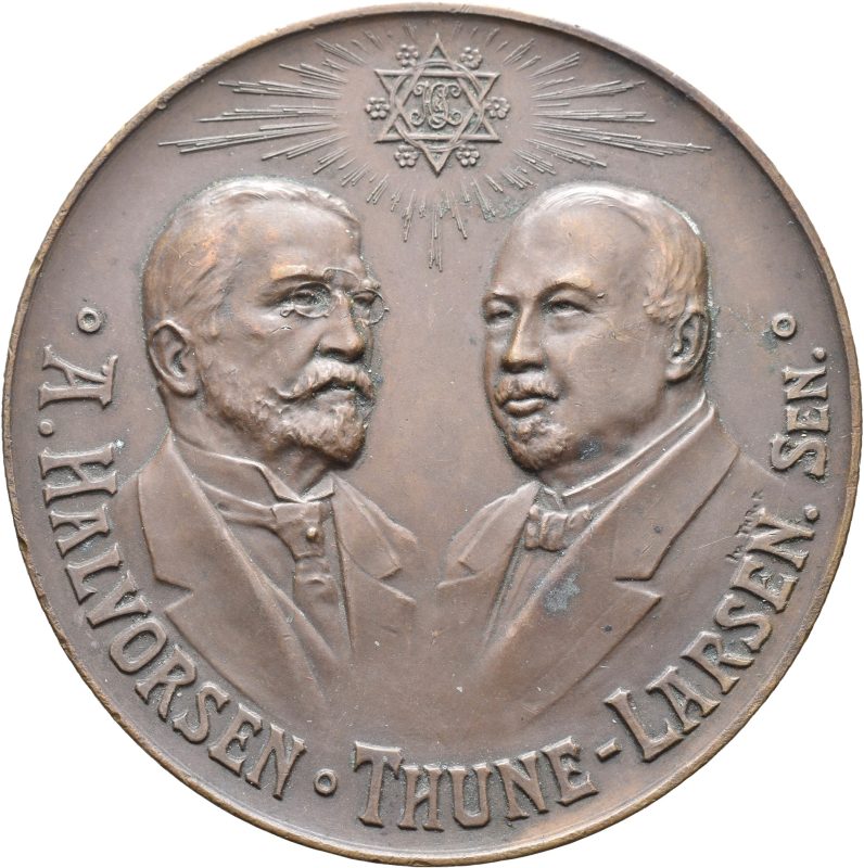 1867-1917 Halvorsen & Thune-Larsen, 60 mm, bronse, 1+/01