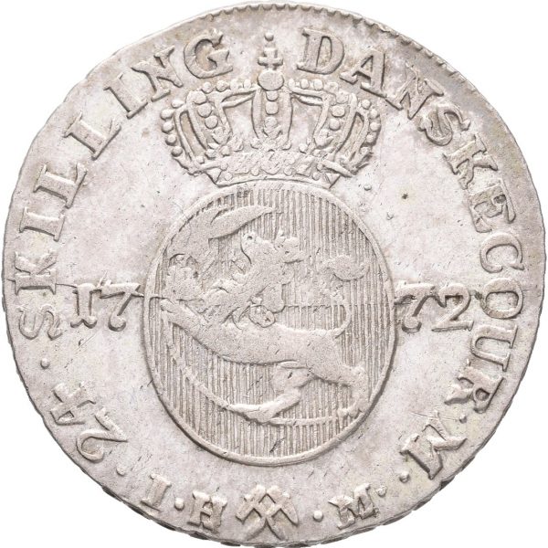 1772  24 skilling Christian VII, 1/1+