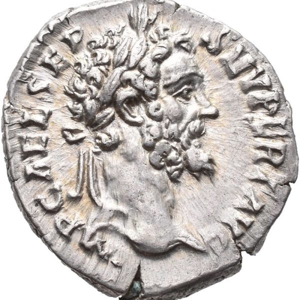 AR denarius Septimius Severus (193-211 e. Kr.), 1+/01