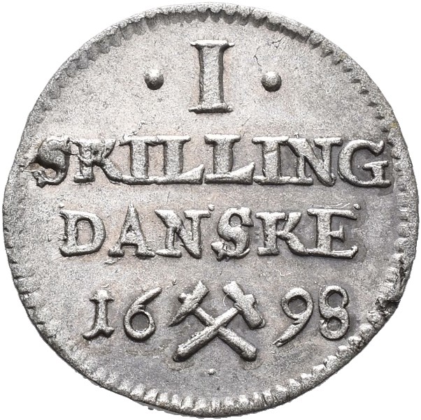15. desember. Flott 1 skilling fra 1698