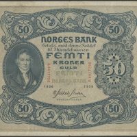 1936 50 kroner B.4417758, 2. utg, 1-