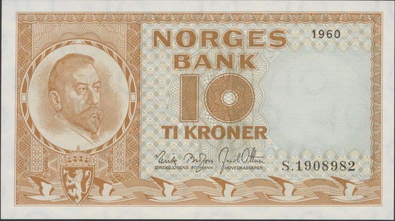 1960 10 kroner S.1908982, 0/01