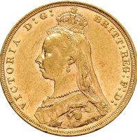 1889  England  sovereign Victoria, 7,99 g .917 gull, 01