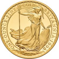 1998 England 100 pounds Elizabeth II, Britannia, 34,05 g .917 gull, proof