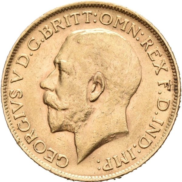 1913 England sovereign George V (1910-1936), 01