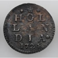 1724 Nederland 2 stuiver, ex. Rundefunnet, lott 3 stk., VK
