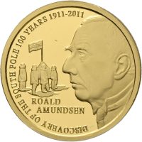 2011 Belgia 50 euro Roald Amundsen, proof