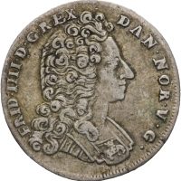 1715 Danmark 16 skilling Fredrik IV, 1/1+