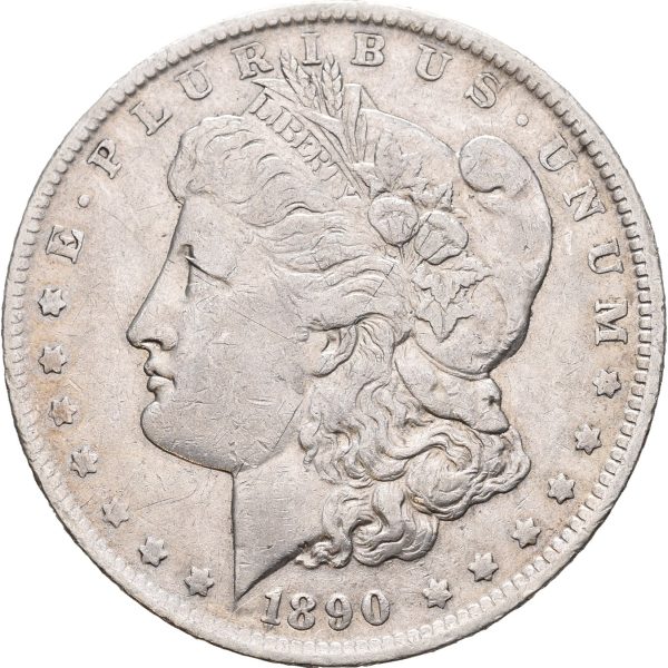 1890 USA 1 dollar New Orleans, l. ripe revers, 1/1+