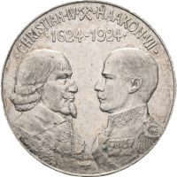 1624-1924 Christian IV og Haakon VII, Throndsen, 31 mm, sølv, 01