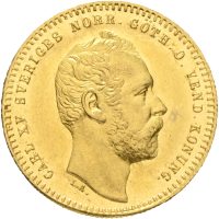 1864 Sverige dukat Karl XV, 0/01