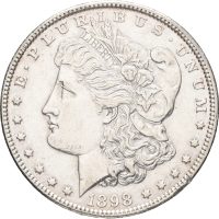 1898 USA dollar, Philadelphia, renset, 01