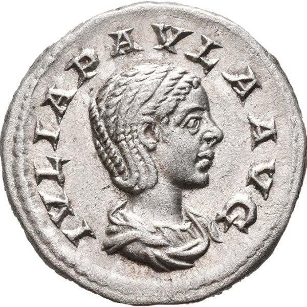 AR denarius Julia Paula Augusta (219-220 e.Kr.), 3,80 g, Roma, 01