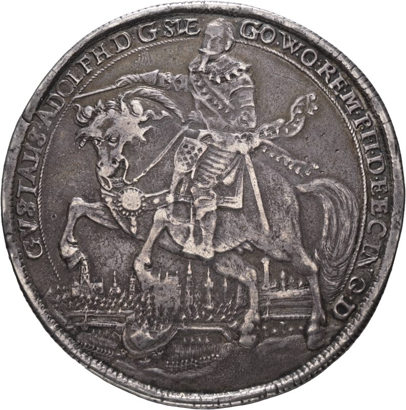 Gustav II Adolf — 2 riksdaler 1633