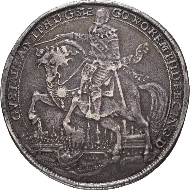 Gustav II Adolf — 2 riksdaler 1633