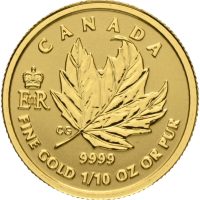 2016 Canada 5 dollars Elizabeth II, 1/10 oz, Prf.