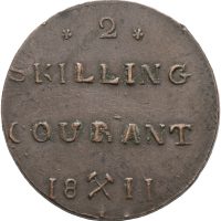 1811 2 skilling Frederik VI, krone B, 1+/01
