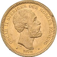 1878 Sverige 20 kronor Oskar II, 0/01