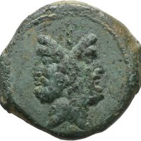 91 f. Kr. Æ ass D. Junius L.f. Silanus, 1+