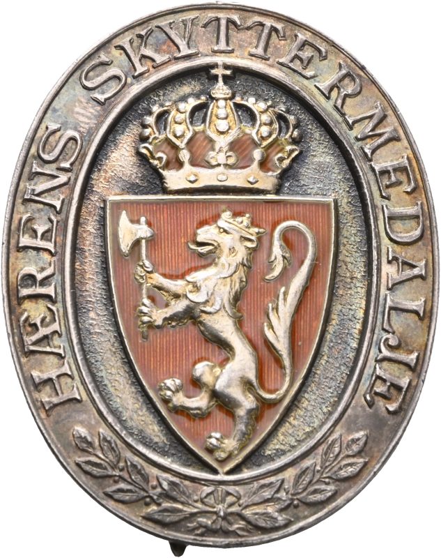 Hærens skyttermedalje, innstiftet 1910, sølv, 01
