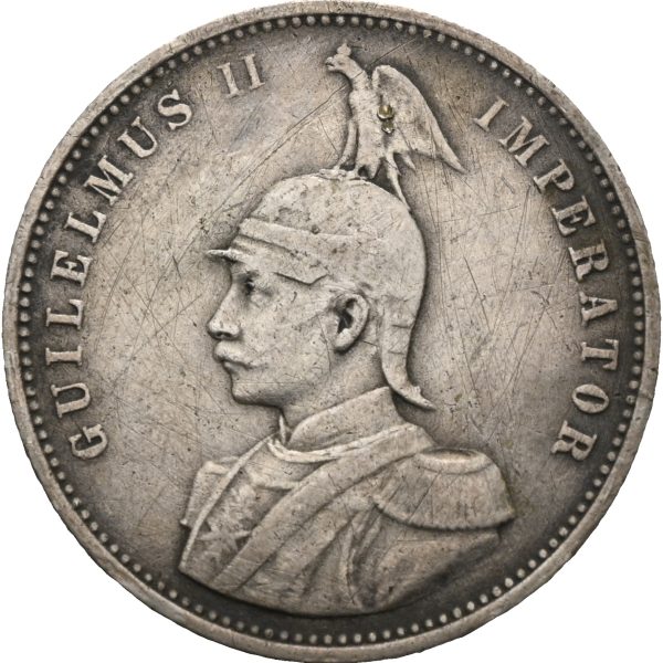 1892 Tysk Øst-Afrika rupie Wilhelm II, riper, 1