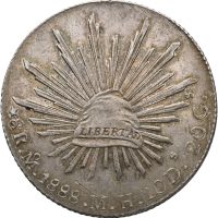 1888 Mexico 8 reales Libertad, 1+