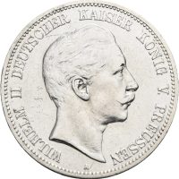 1904 A Preussen 5 mark Wilhelm II, renset, 1/1+