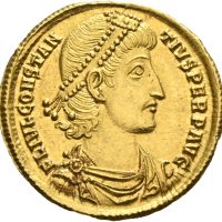 AV solidus Constantin II (337-361 e. Kr.), 4,41 g, Antioch, 0/01