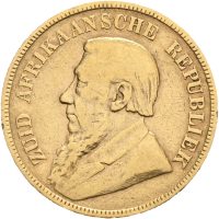 1898 Sør Afrika pond "Kruger Pond", 7,99 g .917 gull, 1