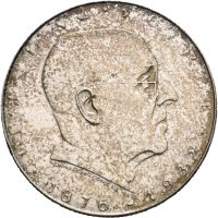 1933  Østerrike 2 schilling Seipel, 12 g .640 sølv, 01