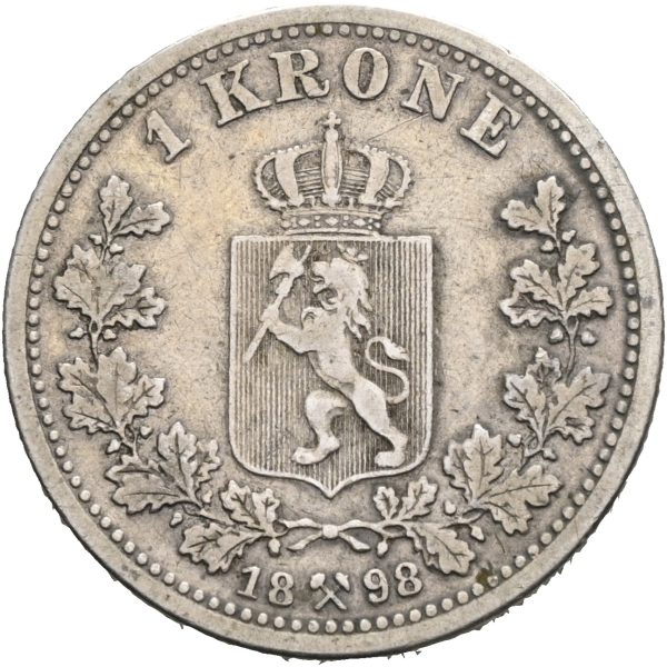 1898 1 krone Oscar II, 1/1-
