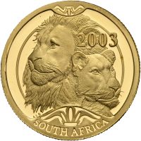 2003 Syd Afrika 50 rand, opplag 2600 stk., 1/2 oz .999 gull, 0