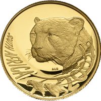 2002 Syd Afrika 50 rand, 1/2 oz .999 gull, flekker, 0