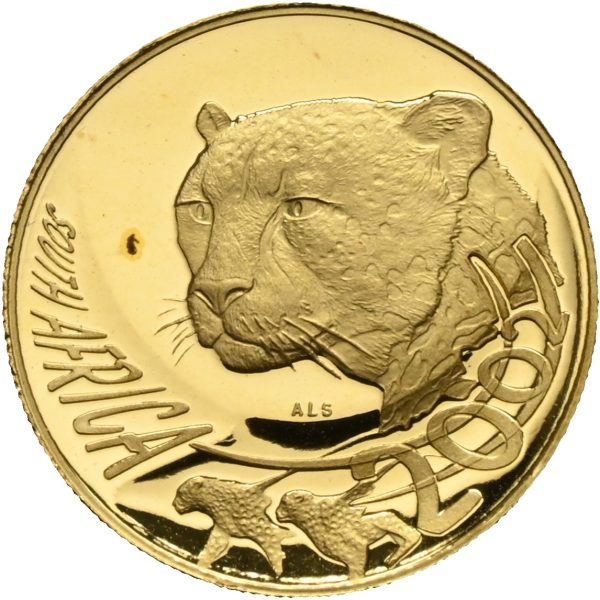 2002 Syd Afrika 20 rand, opplag 2548 stk., 1/4 oz .999 gull, 0