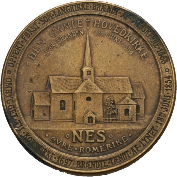Nes kirke, Trondsen, forgylt bronse, 1+