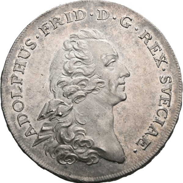 1763 Sverige riksdaler Adolf Fredrik, 0