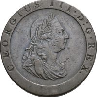 1797 England penny George III (1760-1820), Cartwheel, 1+