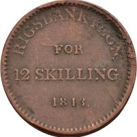 1813 12 skilling Frederik VI, kanthakk, 1/1+