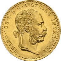 1915 Østerrike dukat Franz Josef I, nypreg, 3,49 g .986 gull, 0