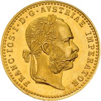 1915 Østerrike dukat Franz Josef I, nypreg, 3,49 g .986 gull, 0