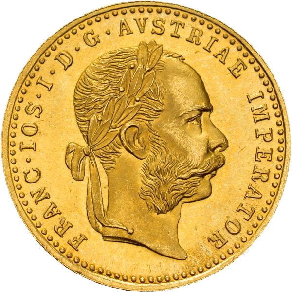 1915 Østerrike dukat Franz Josef I, nypreg, 3,49 g .986 gull, 0