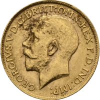 1915 England sovereign George V, 7,32 g gull, 1+/01