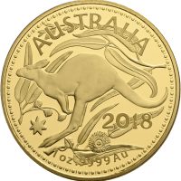 2018 Australia 100 dollars, 1 oz .9999 gull, 0